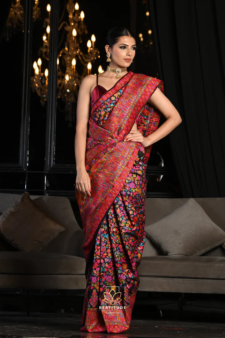 Silk saree styles best sale