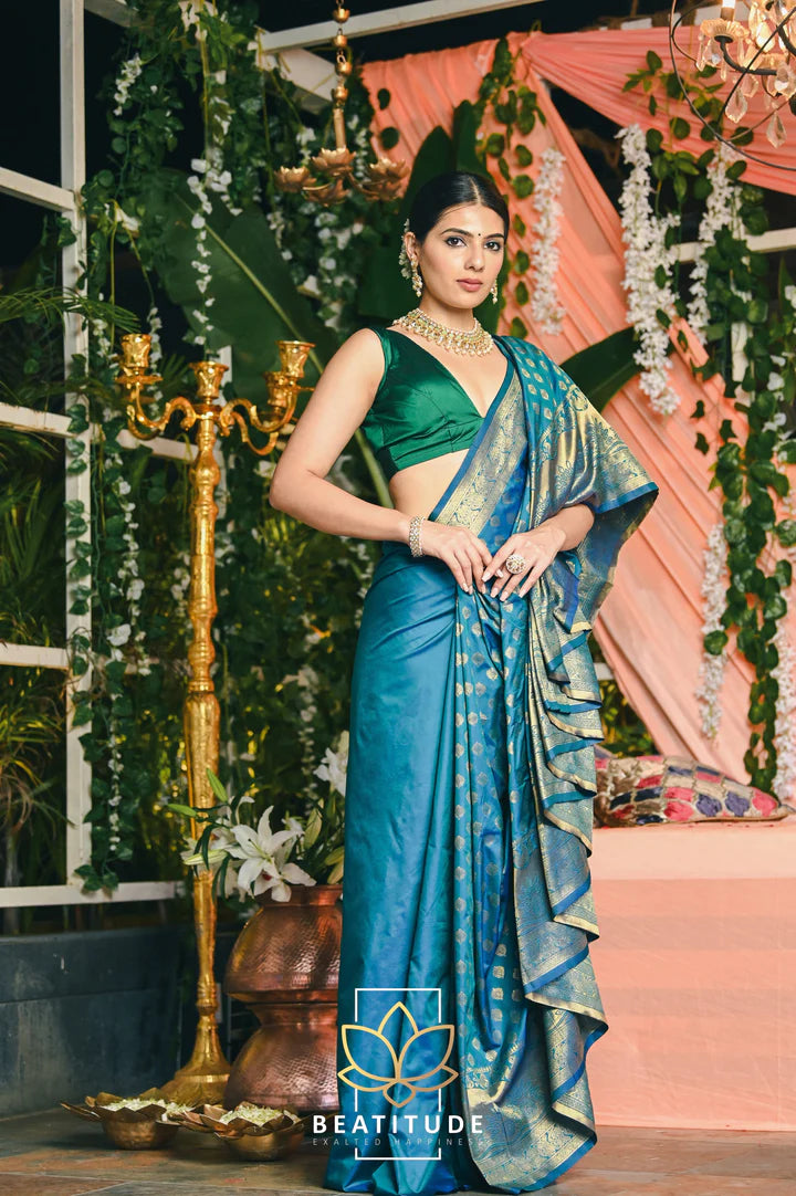 Stunning Pure Katan Silk Banarasi Handloom Sarees By Tilfi