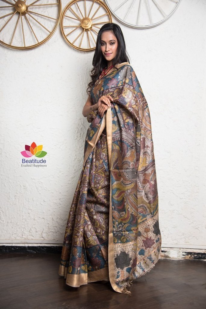 Buy Waris Fabrics Women's Banarasi Art Silk Saree at Amazon.in