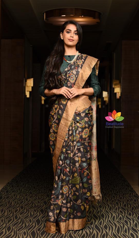 Kalamkari Painted Saree