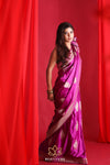 Magenta Woven Banarasi Saree