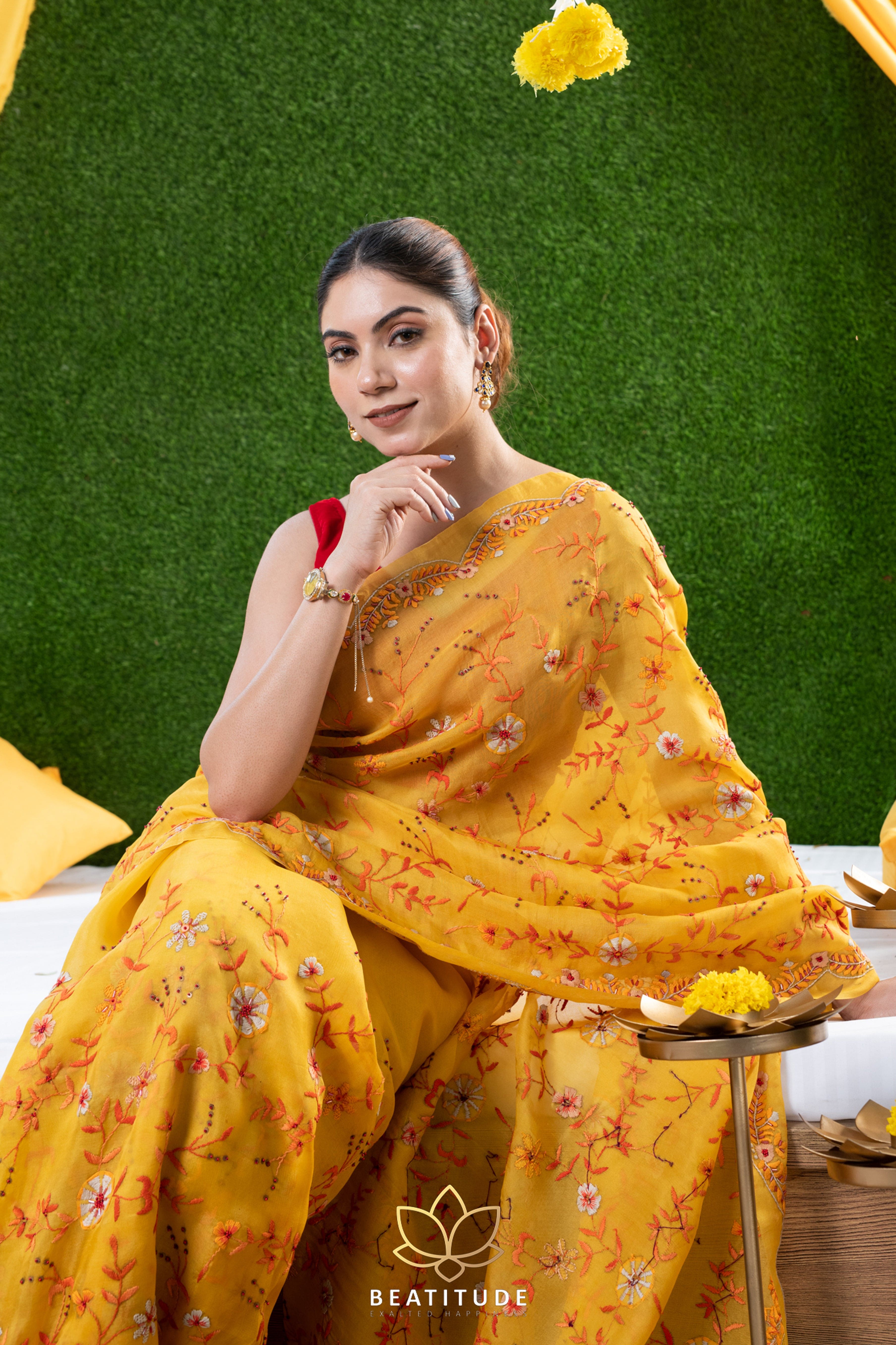Pure organza silk sarees on sale