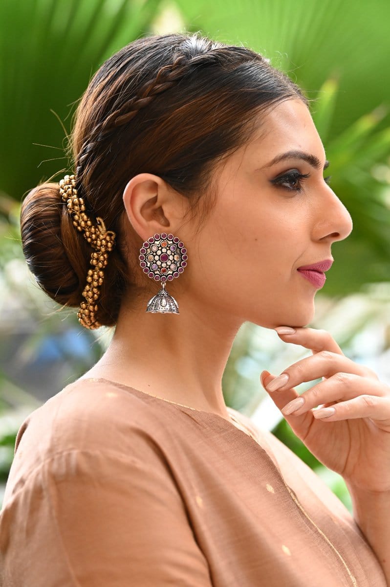Gold Bohemian Dangle Earrings for Women Indian Jhumka Earrings Circle  Geometric Statement Earrings for Teen Girls (GOLD) : Amazon.ca: Clothing,  Shoes & Accessories